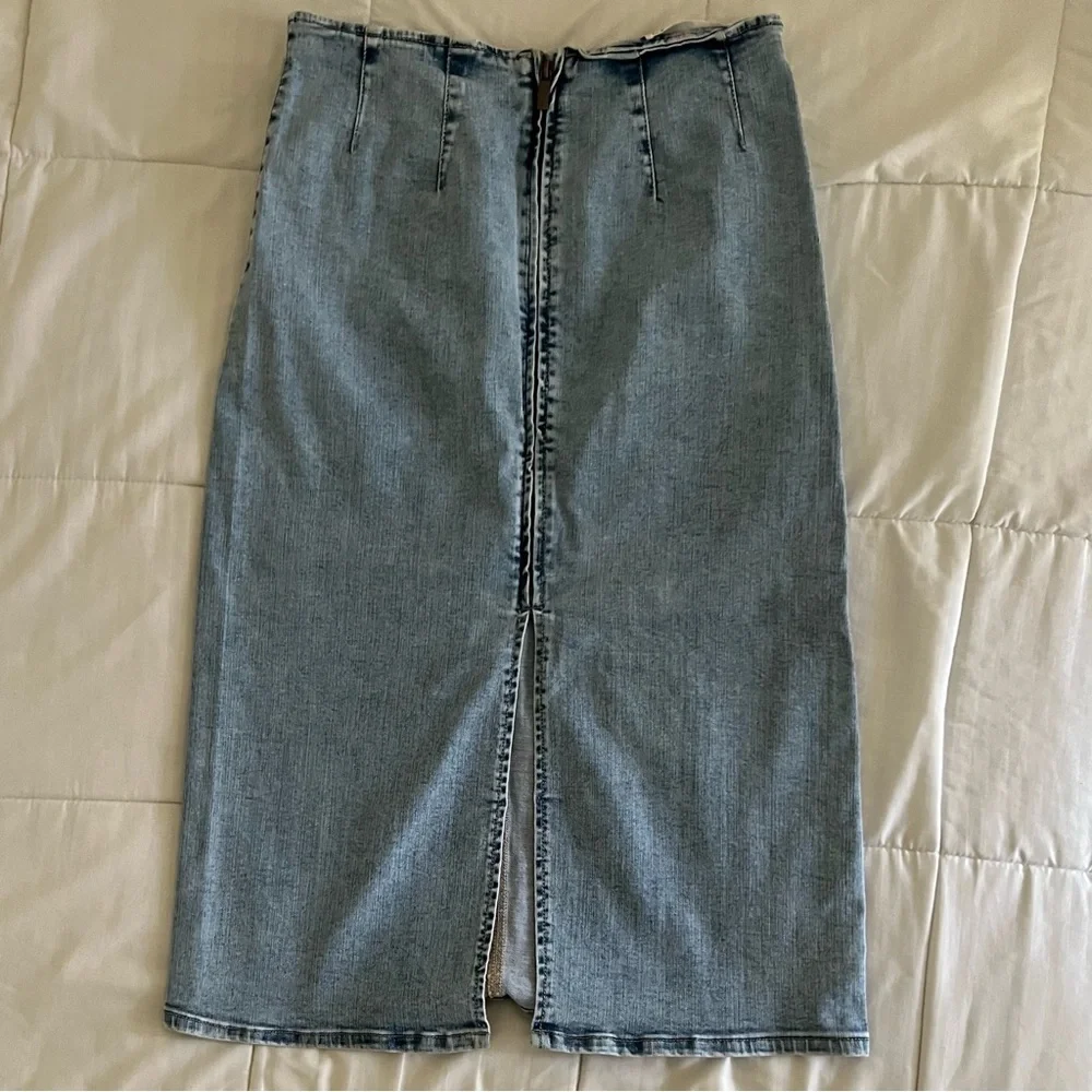 Stradivarius Denim/Jean Tube Skirt - Picture 2 of 4